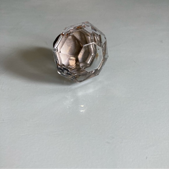 Vintage Faceted Glass Knob Pull - Picture 6 of 6